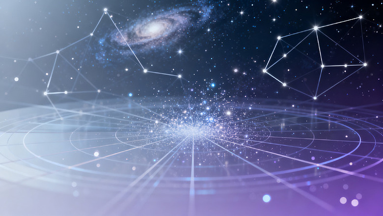 科幻风宇宙星系科技感背景设计素材
