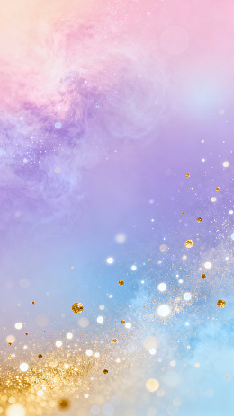 梦幻风星空金色光斑背景设计素材