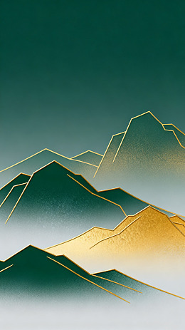 极简风金色山峦抽象背景设计素材