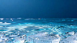 高清冰块水面水波纹理素材