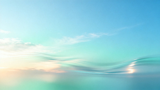 梦幻风海洋波浪渐变背景设计素材