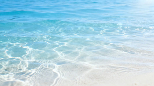 清新风热带海滩清澈海水背景素材