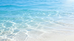 清新风热带海滩清澈海水背景素材