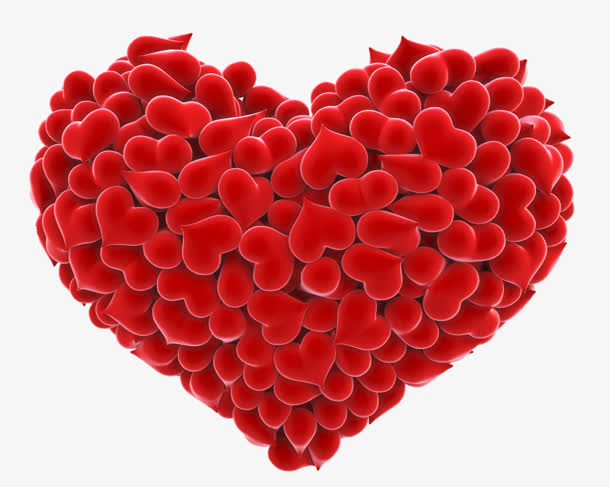 红心组合心形png素材素材免费下载_觅元素