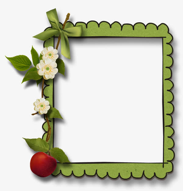 绿色相框花边框