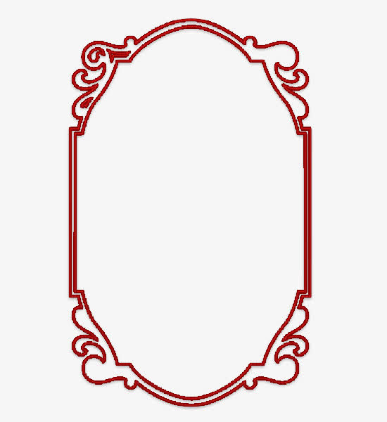 红色古典中国风边框png素材