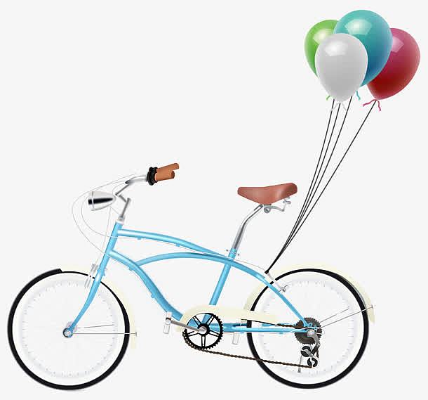 自行车 气球 png素材