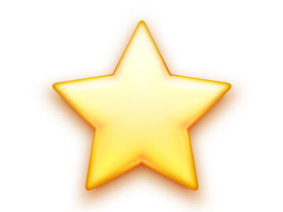 金色晶石五角星png