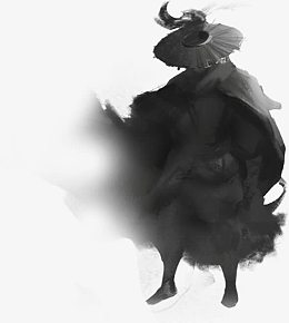 黑色 兜里 披风 角色png素材