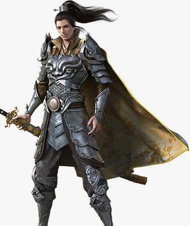 身穿盔甲将军png素材