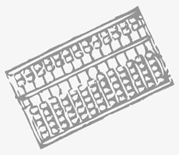 中国风古典算盘