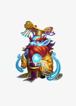 卡通龙冠龙王