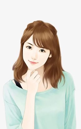 立绘现代黄头发美女
