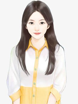 立绘现代黑头发美女