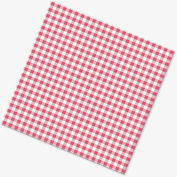红色方格桌布