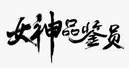 女神品鉴员字体设计