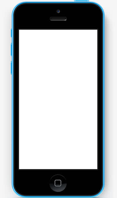 蓝色iphone边框素材免费下载_觅元素