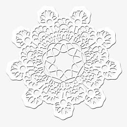 蕾丝花纹花边雪花