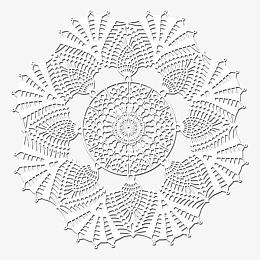 蕾丝花纹花边圆形花纹