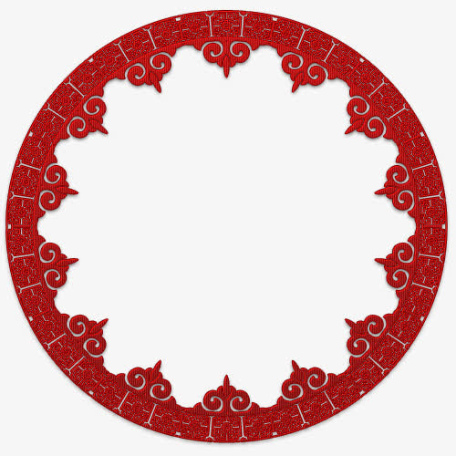 圆形中国风相框