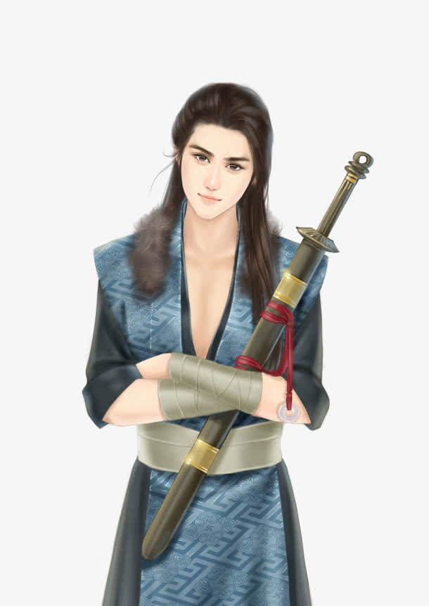 手绘古风侠客