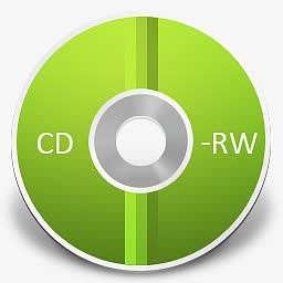 绿色CD-RW光盘