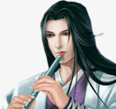 立绘吹箫古装男子png矢量传统吹箫人物png善曲高奏png古代的人png古风