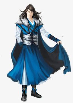 立绘古装蓝色衣服男子