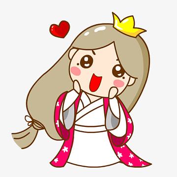 卡通古装女孩卖萌