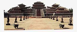 背景历史秦皇宫建筑