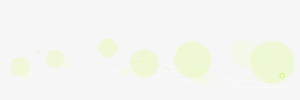 荧光绿圆点不规则漂浮