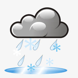 雨夹雪卡通