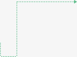 虚线红色箭头向上向右