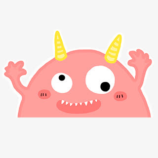 卡通动物黄角动物