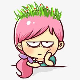 发呆卡通表情
