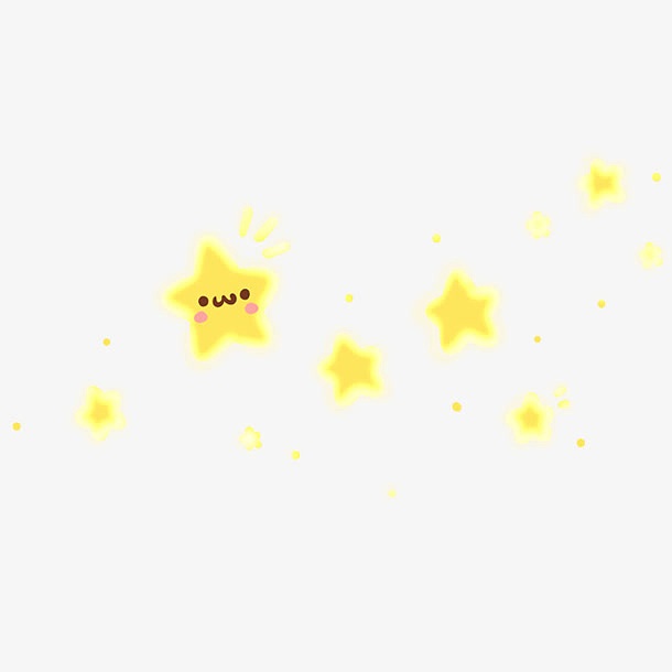 星星卡通黄色星星漂浮星星