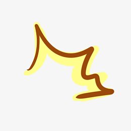 喊声黄色边框喊声卡通喊声表情