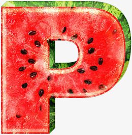 西瓜字母p