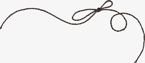 绳子黑色绳子漂浮装饰