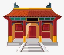 中国风建筑门厅建筑