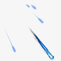 流星蓝色流星漂浮特效