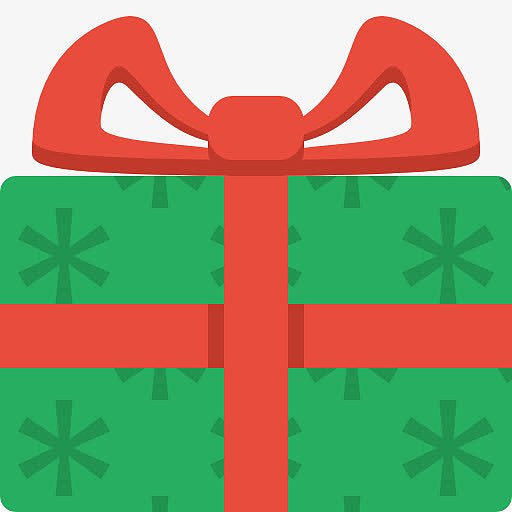 绿色礼物盒子圣诞盒子