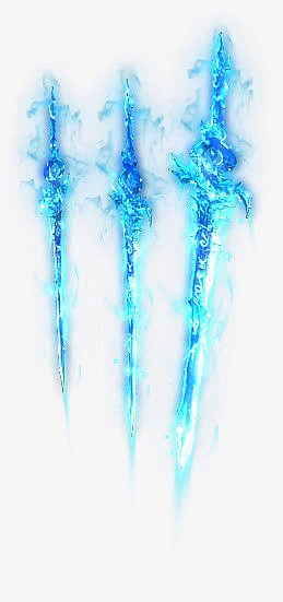 蓝色发光晶石宝剑