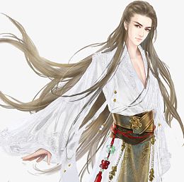 立绘古风古装男子白衣服帅哥