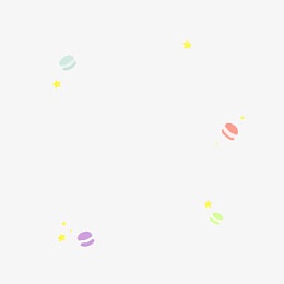 卡通蛋糕漂浮元素