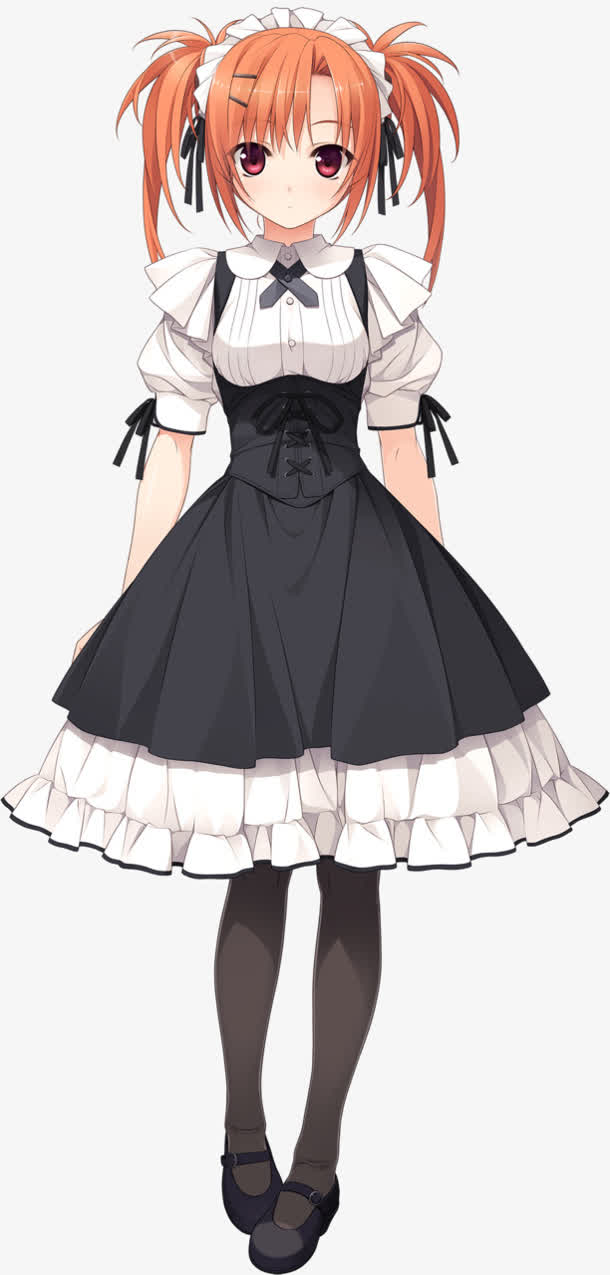 女孩卡通女孩女佣装饰