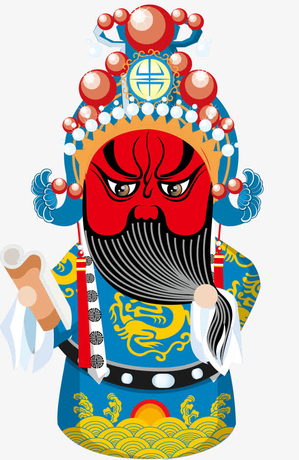 中国风喜剧卡通戏剧演戏脸谱