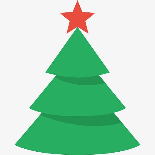 绿色圣诞树图标