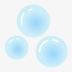 气泡蓝色气泡透明泡泡装饰