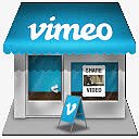 房屋标志设计PNG网页图标vimeo